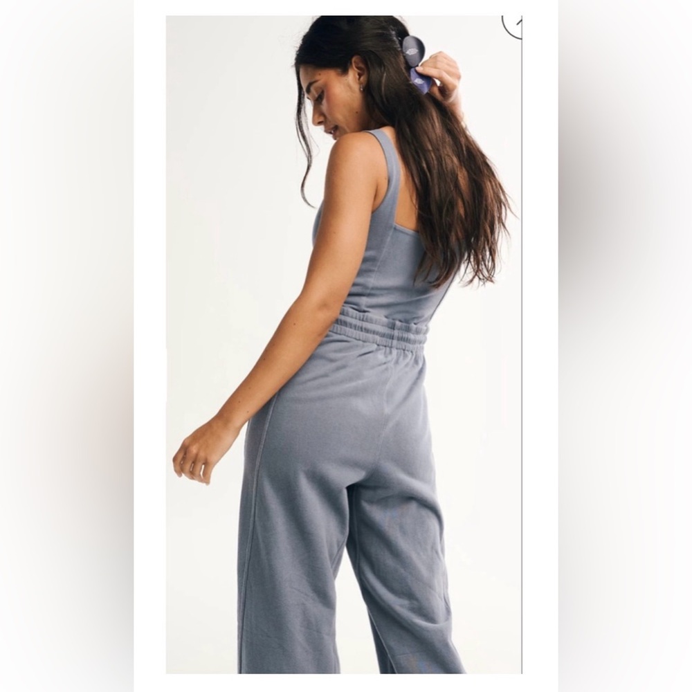 NWT Free People Onesie/Blue Jumpsuit L - Picture 4 of 13